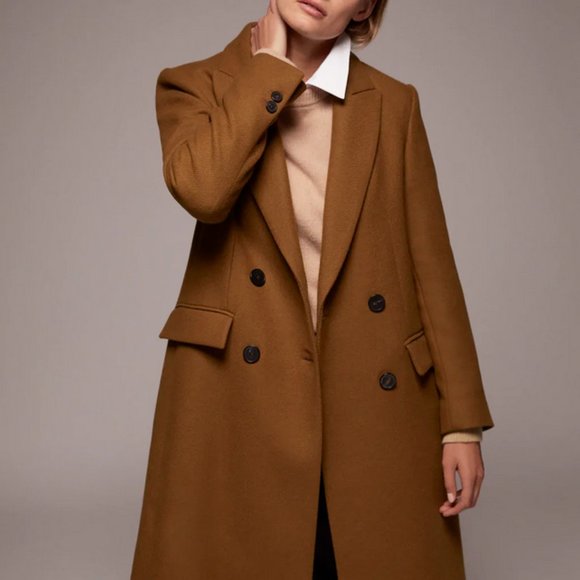 Zara Double-Breasted Tan Coat - Picture 9 of 10